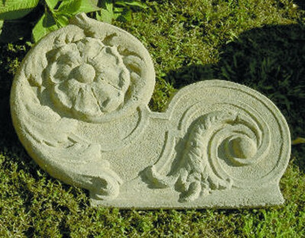 Architectural Relic Scroll Plaque Right